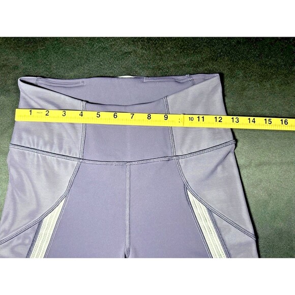 Lululemon Leggings Womens 6 Purple Power Lines Crop 21" Inseam Gym Yoga W6ARZS - Picture 4 of 7